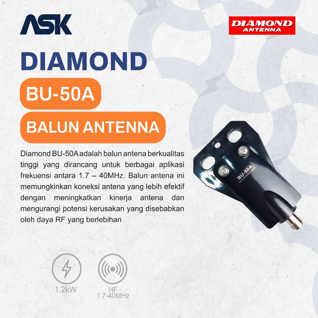 Balun Antena BU-50A DIAMOND / Balun Antenna BU50A