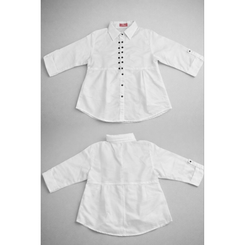 PRELOVED| BLOUSE PUTIH POLOS WANITA