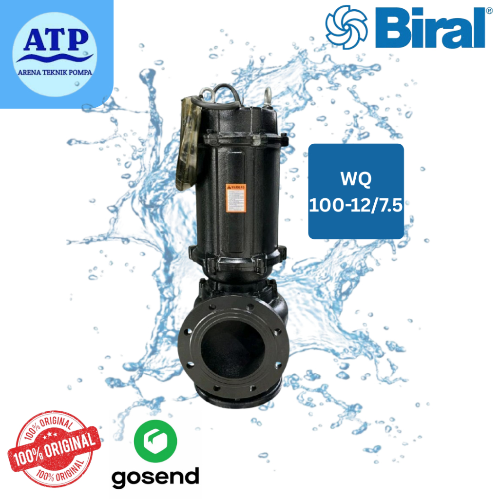 Biral WQ 100-12-7.5 Pompa Celup Air Kotor Submersible Pump
