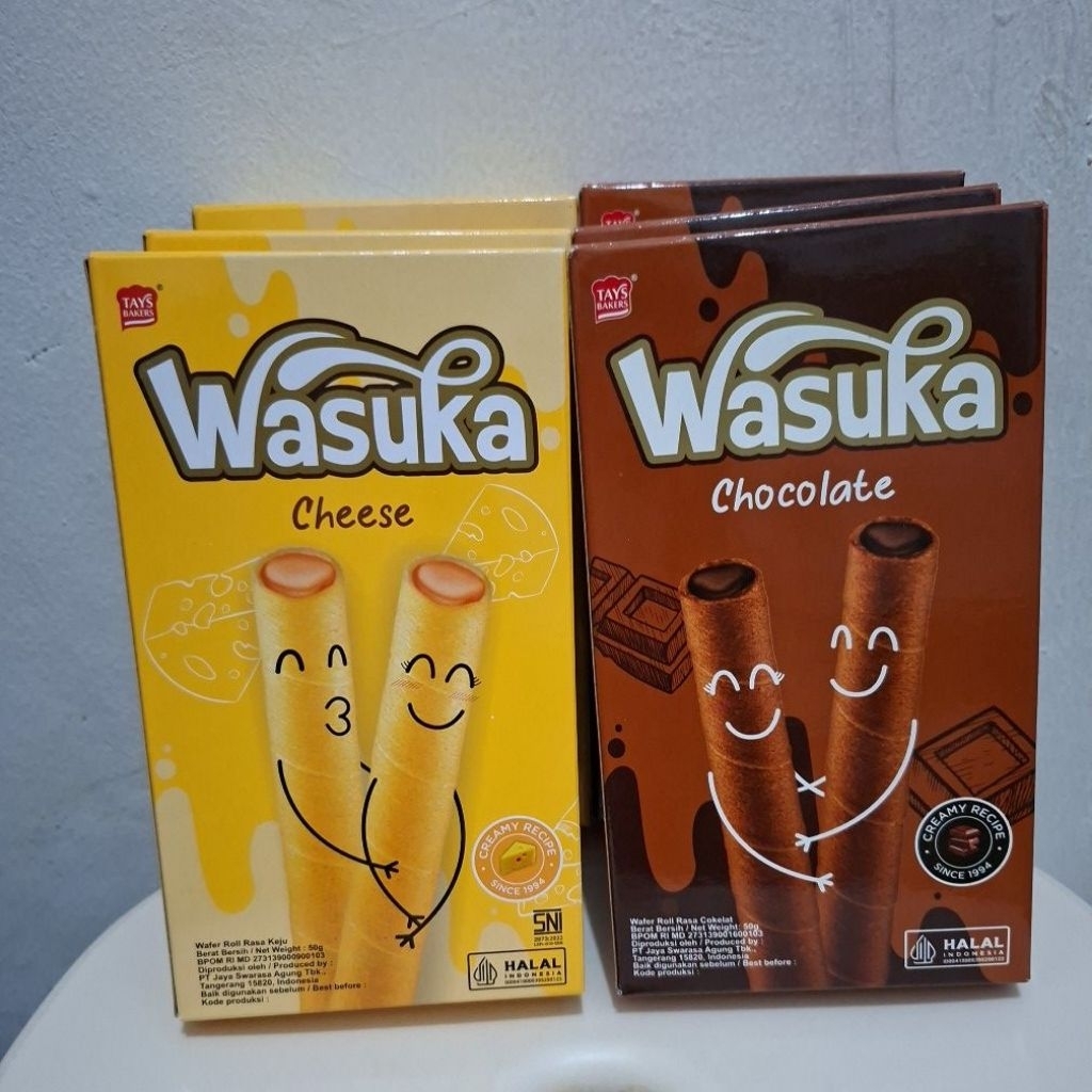WASUKA Chocolate / Cheese Wafer Roll 50g