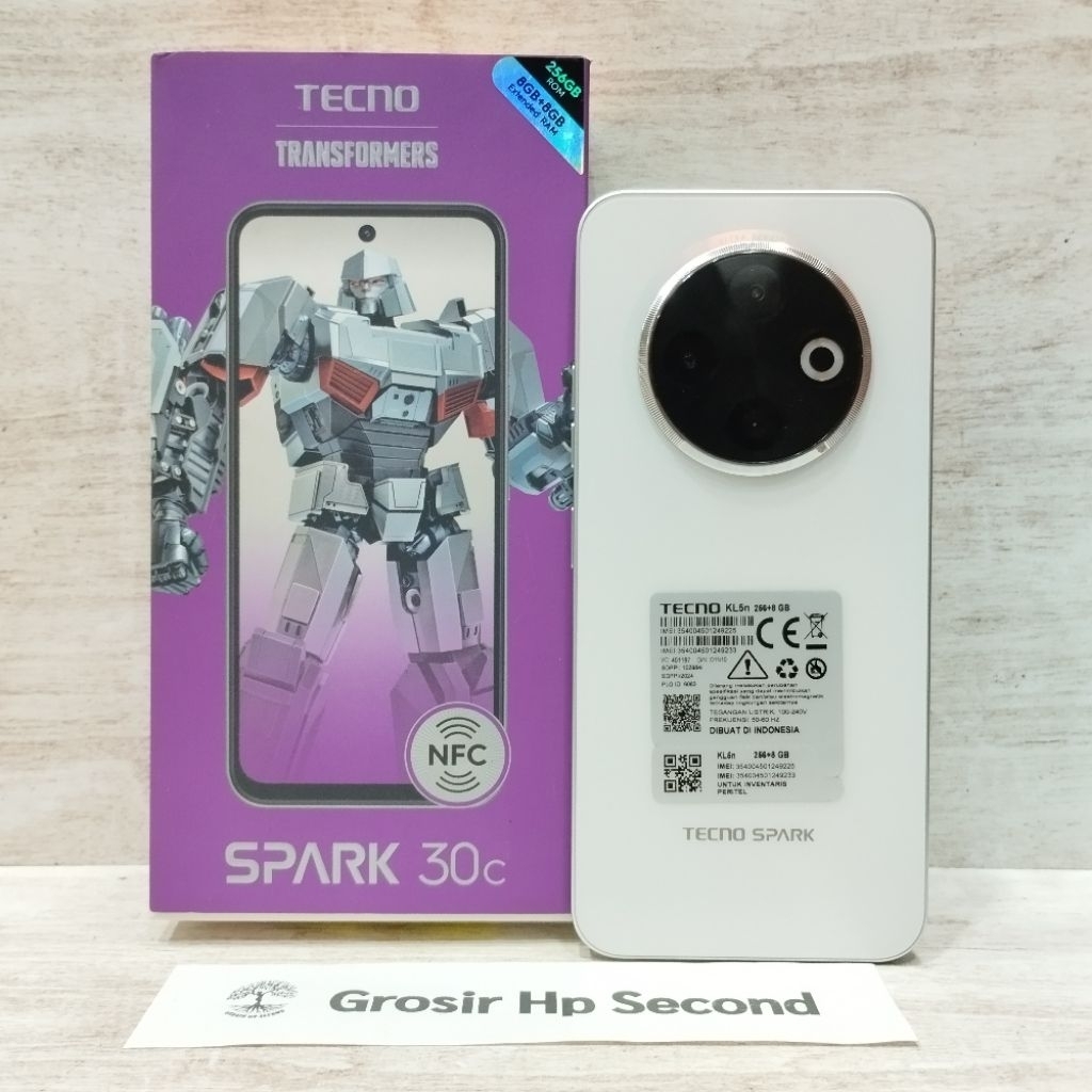 TECNO SPARK 30C 6/128GB 8/256GB HP SECOND BEKAS FULLSET