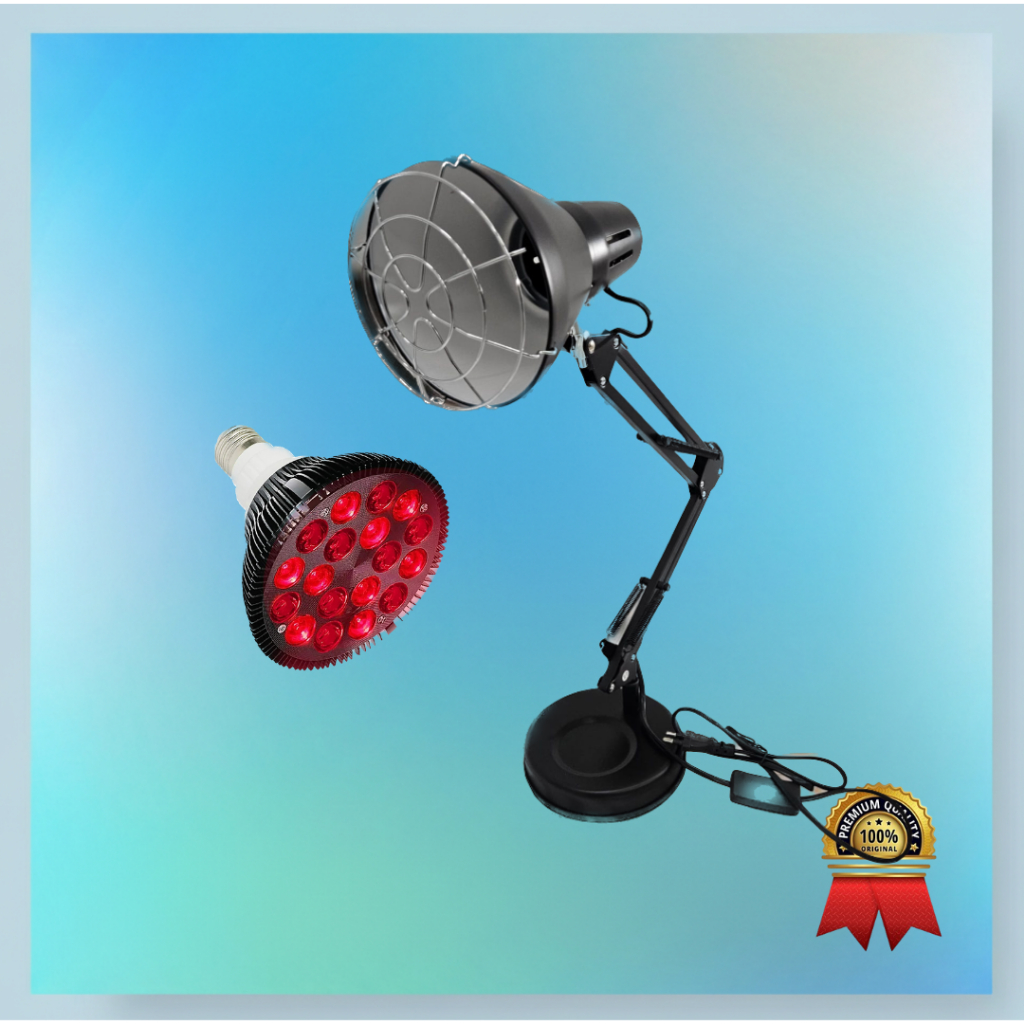 PAKET Stan Lampu & Alat Fisioterapi Lampu Terapi Infrared LED 54 Watt Lampu Terapi Inframerah
