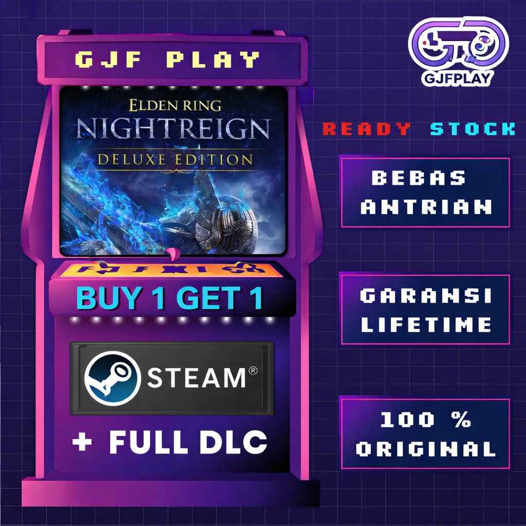 Elden Ring Nightreign Deluxe Edition – Steam Game PC Original 100% Anti Limit Garansi Lifetime