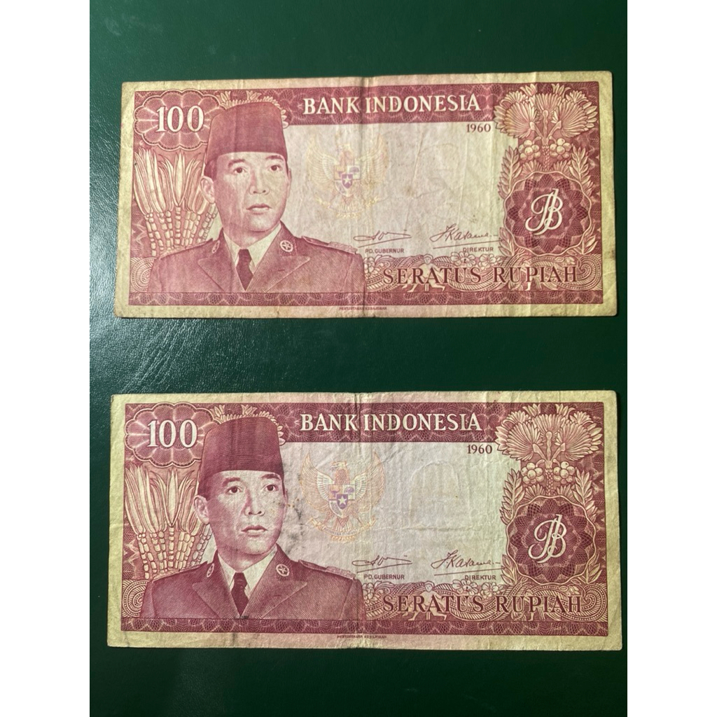 Uang Kuno 100 Rupiah Soekarno Bagus