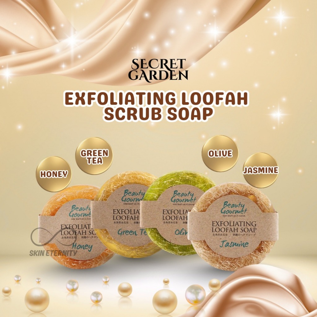 Secret Garden Exfoliating Loofah Scrub Soap 100gr