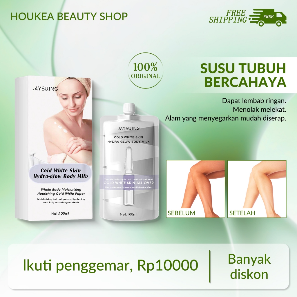 Jaysuing Glow White Body Lotion 100ml Deep Moist Nourish Skin  Pemutih Glow It Up Body Lotion