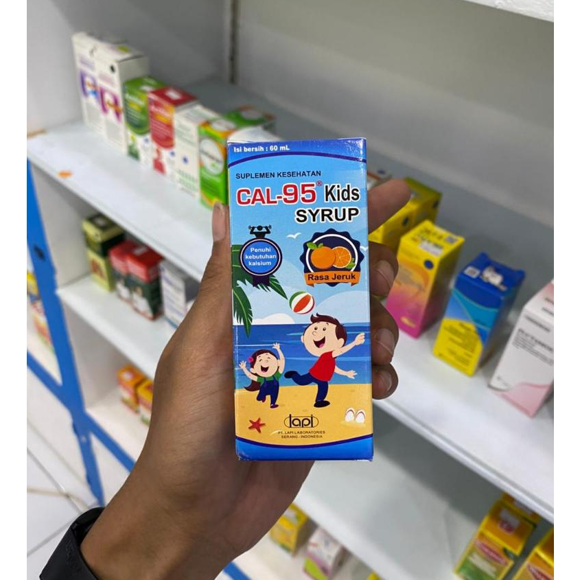 Sirup Kalsium Anak Lapi Laboratories 60ml - Membantu Pertumbuhan Tulang, Menunjang Kesehatan, Kandun