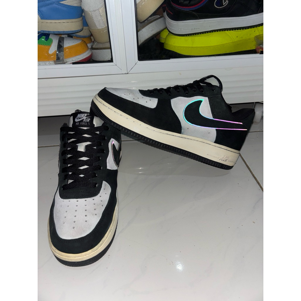 Af1 Panda reflektive swoosh size 42.5/270