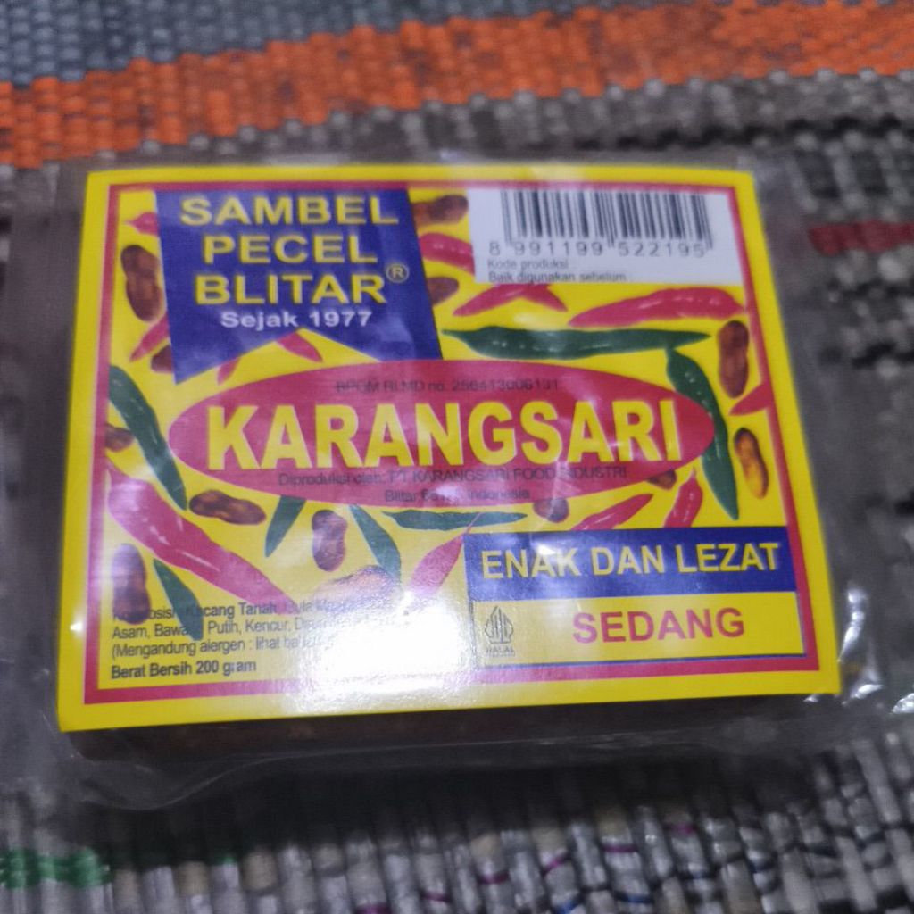 Bumbu pecel karangsari Blitar