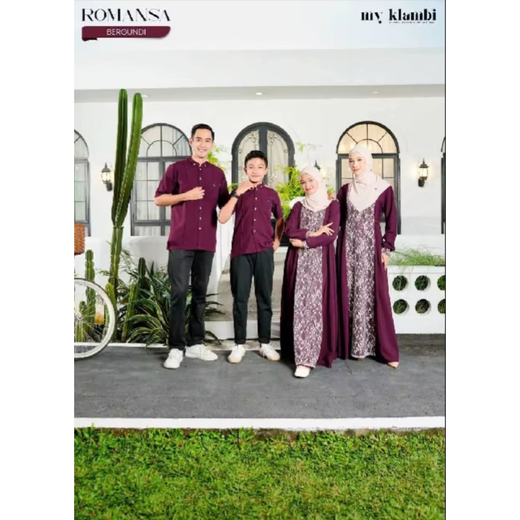 Romansa Series Ramadhan | Gamis Ibu Dan Anak Murah - Set Couple Busana Muslim | Busana Muslim Keluar