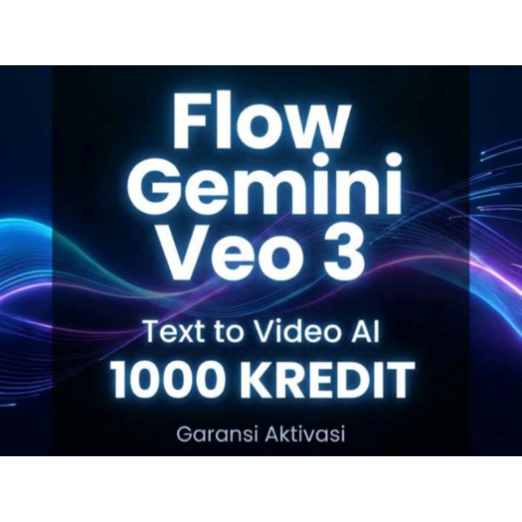 Flow AI Pro Veo 3 - 1000 Kredit | Gemini ai PRO, Whisk ai PRO | 1 Bulan | Gmail dari admin