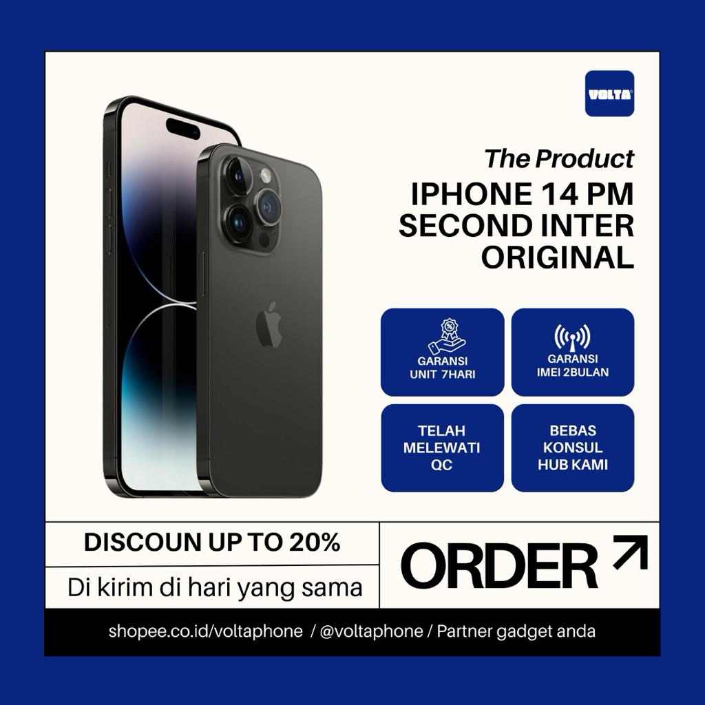 iPhone 14 Pro Max Second inter original 128GB/256GB