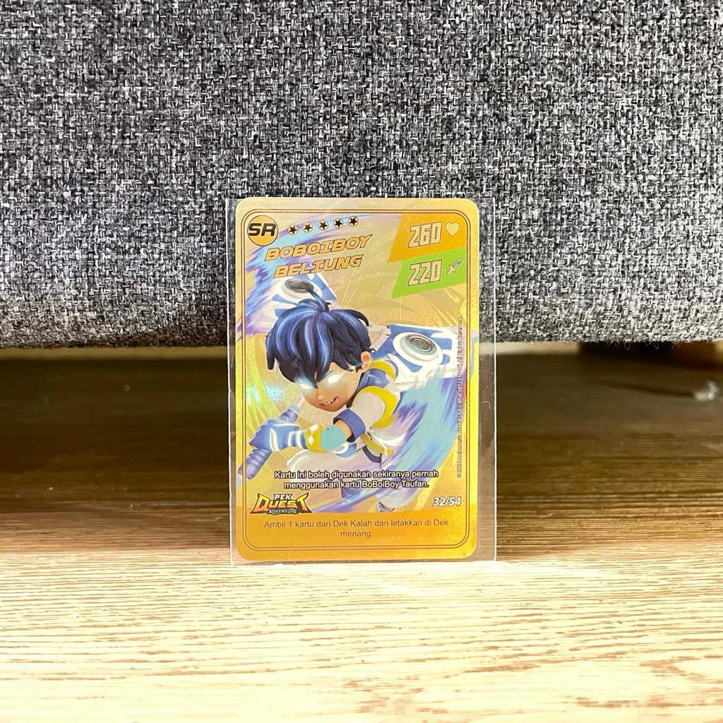 Monsta galaxy card | Boboiboy Beliung - 32/54 | kartu boboiboy | SR Gold card (pek quest adventure)
