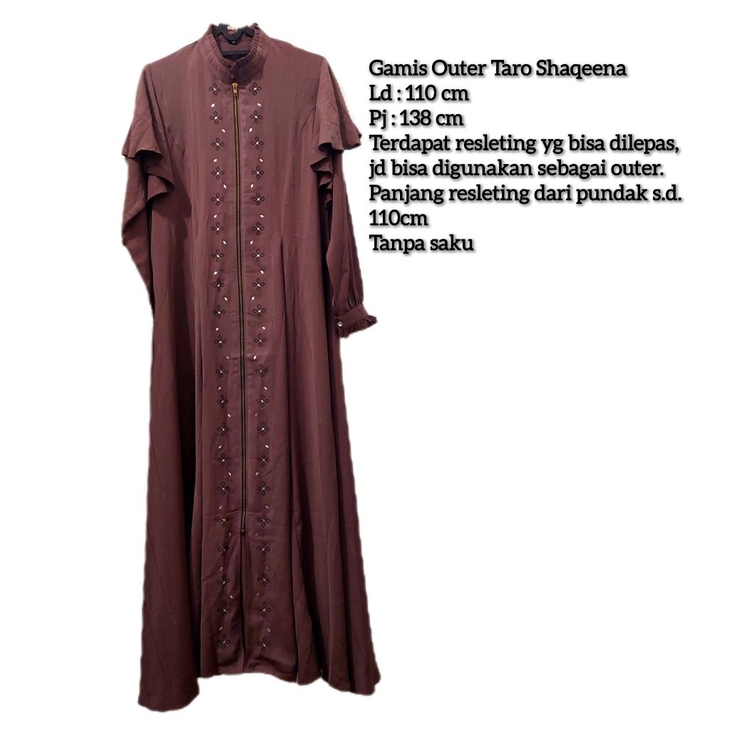 Gamis Outer Taro Shaqeena