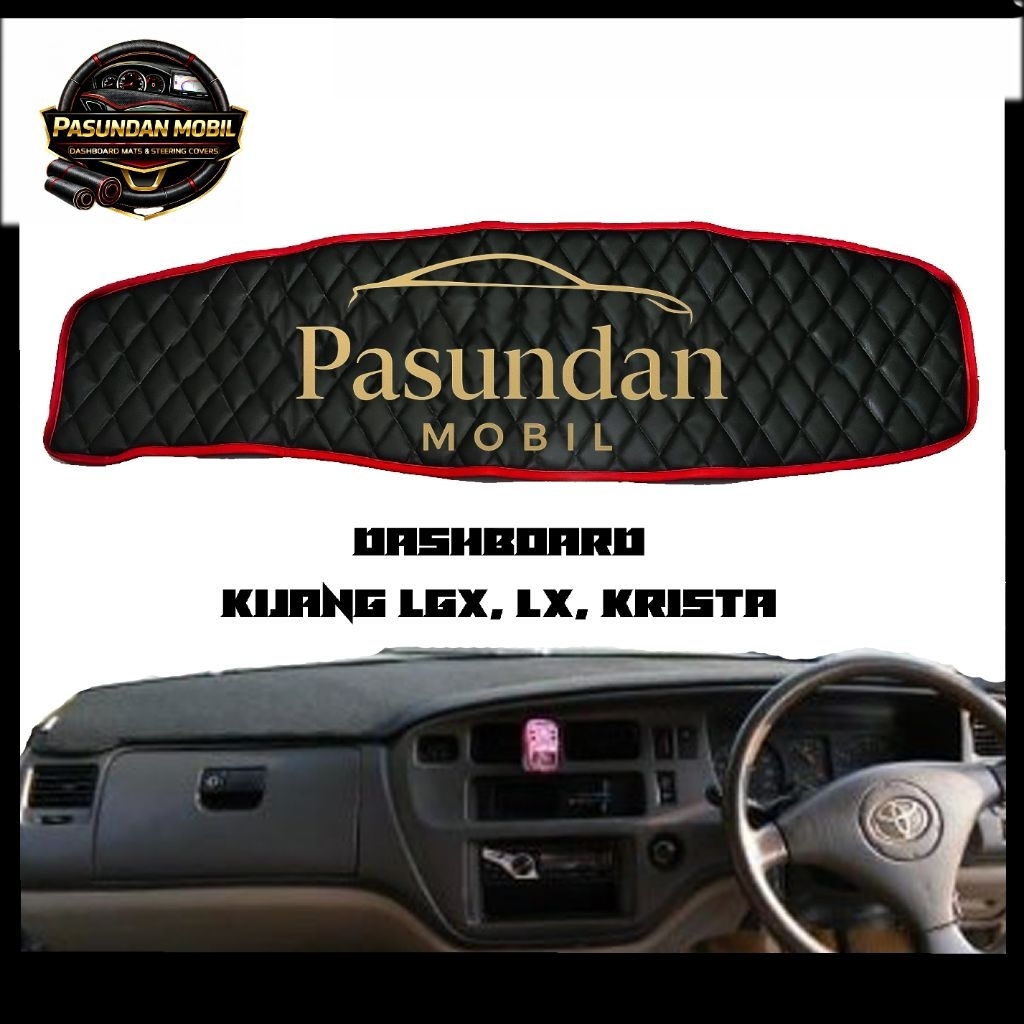 ALAS / COVER DASHBOARD KULIT SINTETIS MOTIF WAJIK Untuk KIJANG LGX,LX & KRISTA