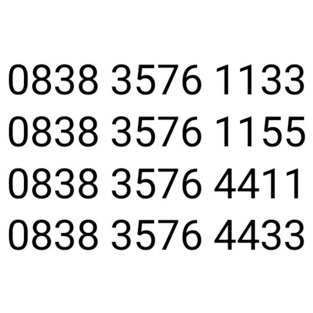 Nomor Cantik Axis 4G 12 Digit Murah Termurah Non Paket Data bukan 11 Digit 10 Angka