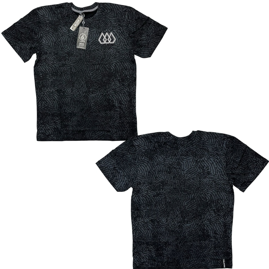 BAJU KAOS VOLCOM LOGO SAMPING SIMPLE MURAH (BISA COD)