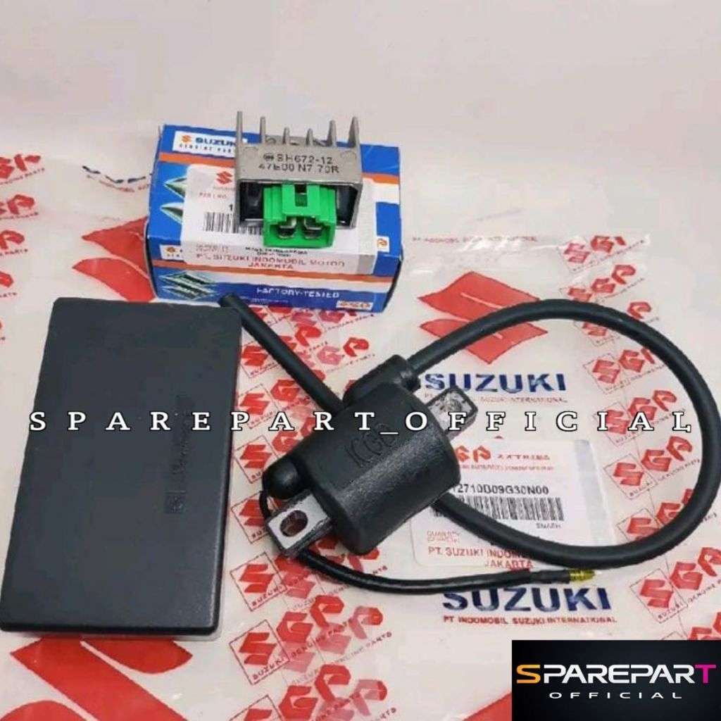 CDI + Kiprok + Koil Suzuki Motor Shogun 110,Shogun Kebo (Paket 3Item)
