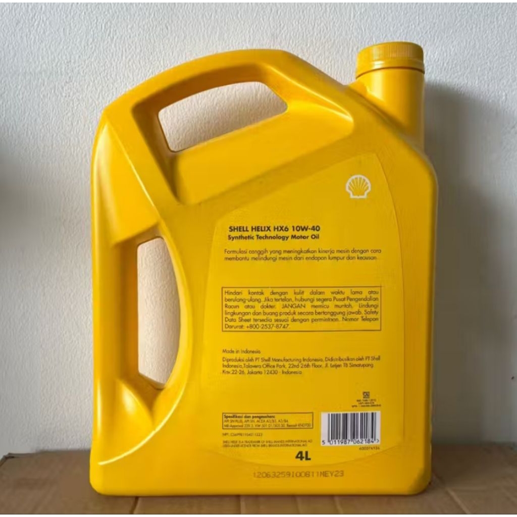 OLI MOBIL SHELL HELIX HK6 10W-40W 4LITER BARCODE ORIGINAL