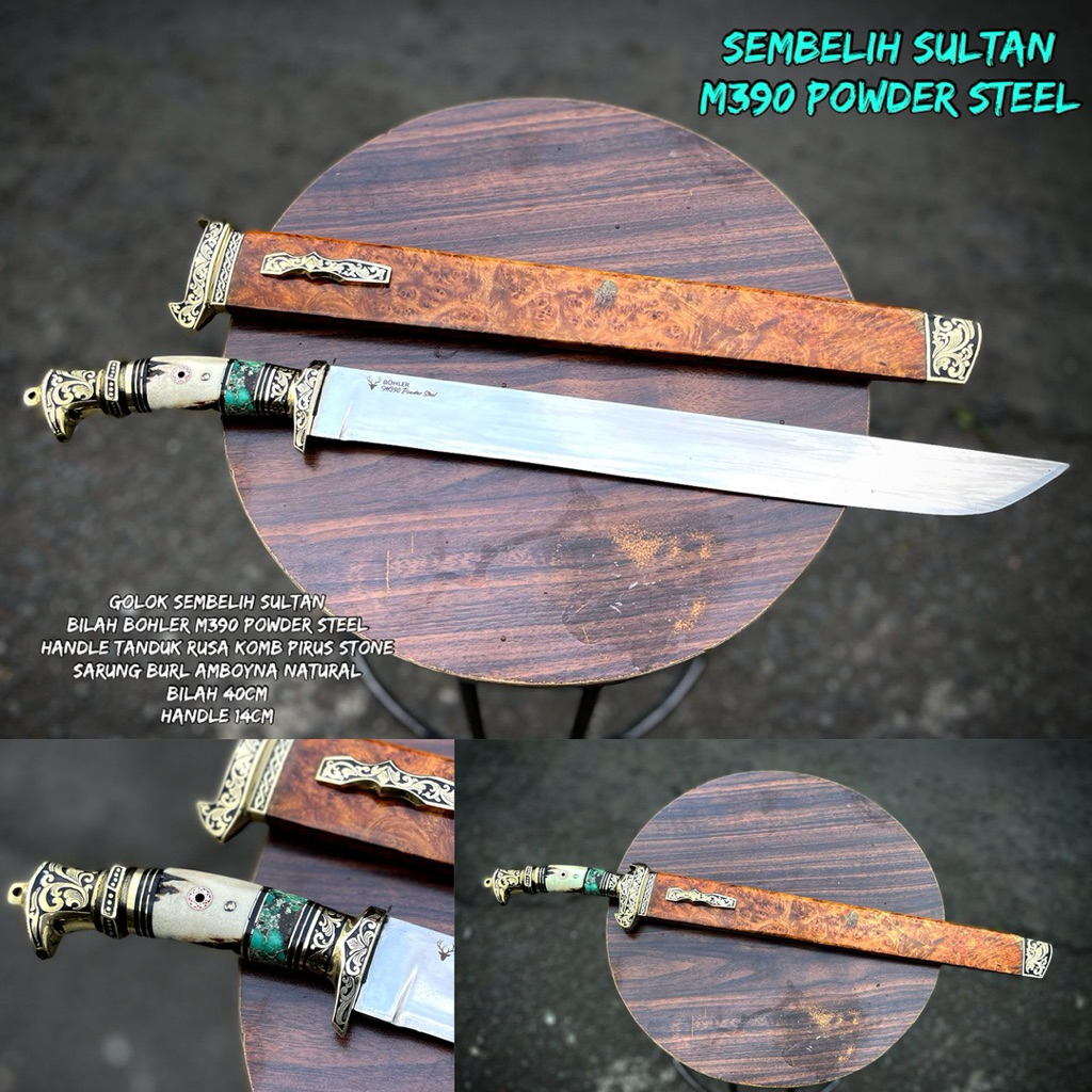 LIMITED EDITION BOHLER M390 P.O 59HRC 40CM (free box)