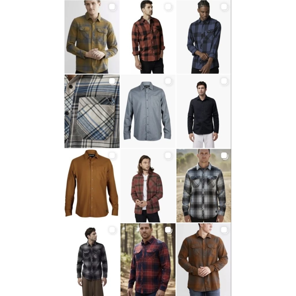 KEMEJA FLANEL ORIGINAL F0X VOYD 2.0 FLANNEL SHIRT PRIA