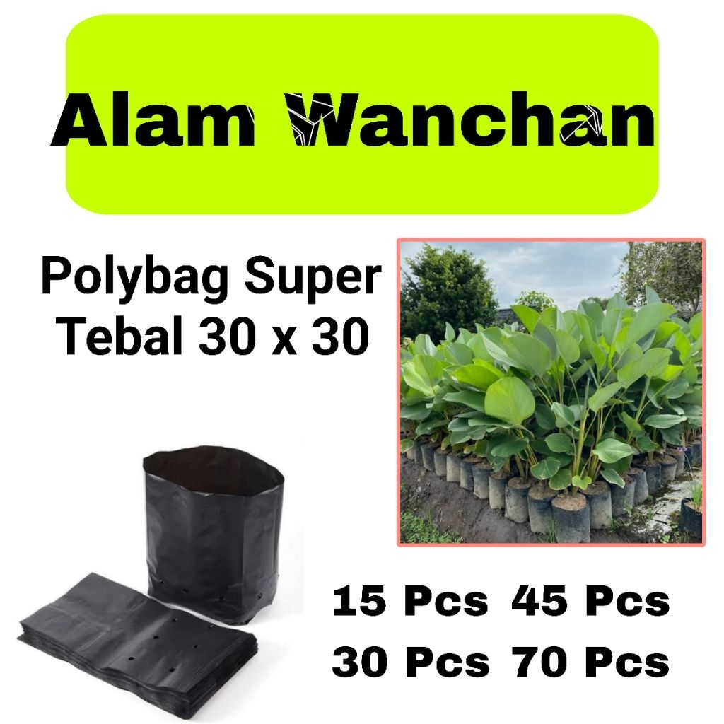 PAKET Polybag 30 x 30 Super Tebal