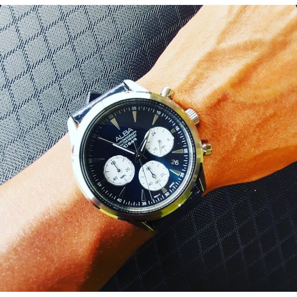 ALBA PRESTIGE CHRONOGRAPH BLUE DIAL