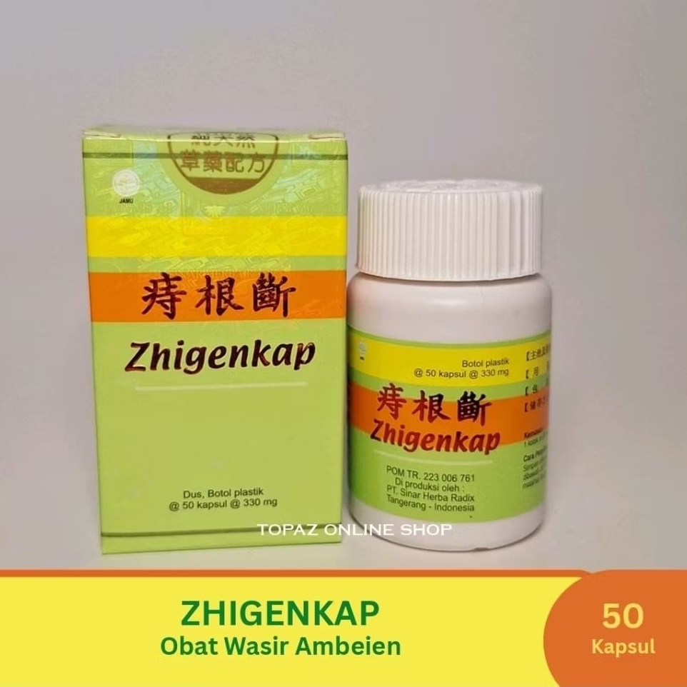 ZHIGENKAP KAPSUL WASIR / ZHIGENDUAN 50Kapsul Obat Wasir Ambeien