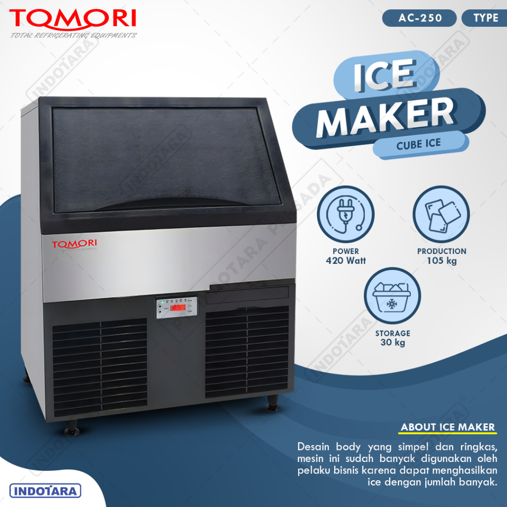 Mesin Pembuat Es Kubus AC-250 Tomori Ice Cube Maker