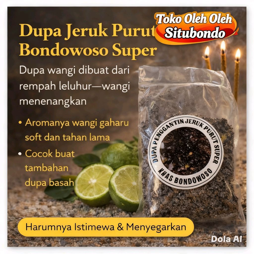 dupa pengantin jeruk purut super khas bondowoso /bukhur super
