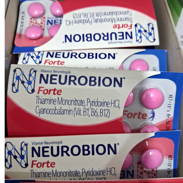 NEUROBION FORTE 1 blister 10 tablet vitamin neurotropik obat dan vitamin syaraf