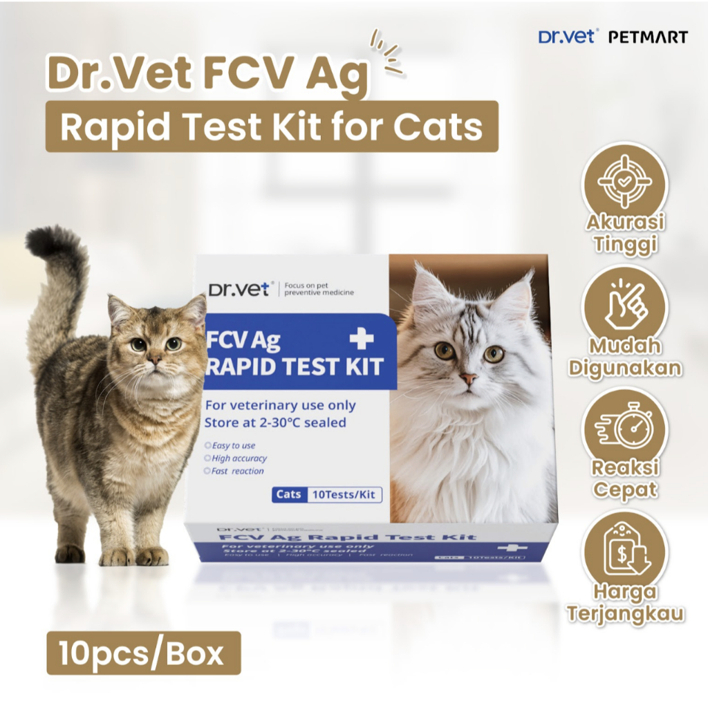 Dr.Vet Feline Calici Virus Antigen Rapid Test Kit for Cats