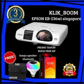 Proyektor Epson EB-536wi made in Singapore/ Promo Tahun Kuda Free HP