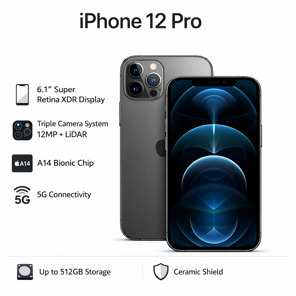 Iphone 12 Pro 128|256GB | 100% MULUS FULLSET SECOND INTER