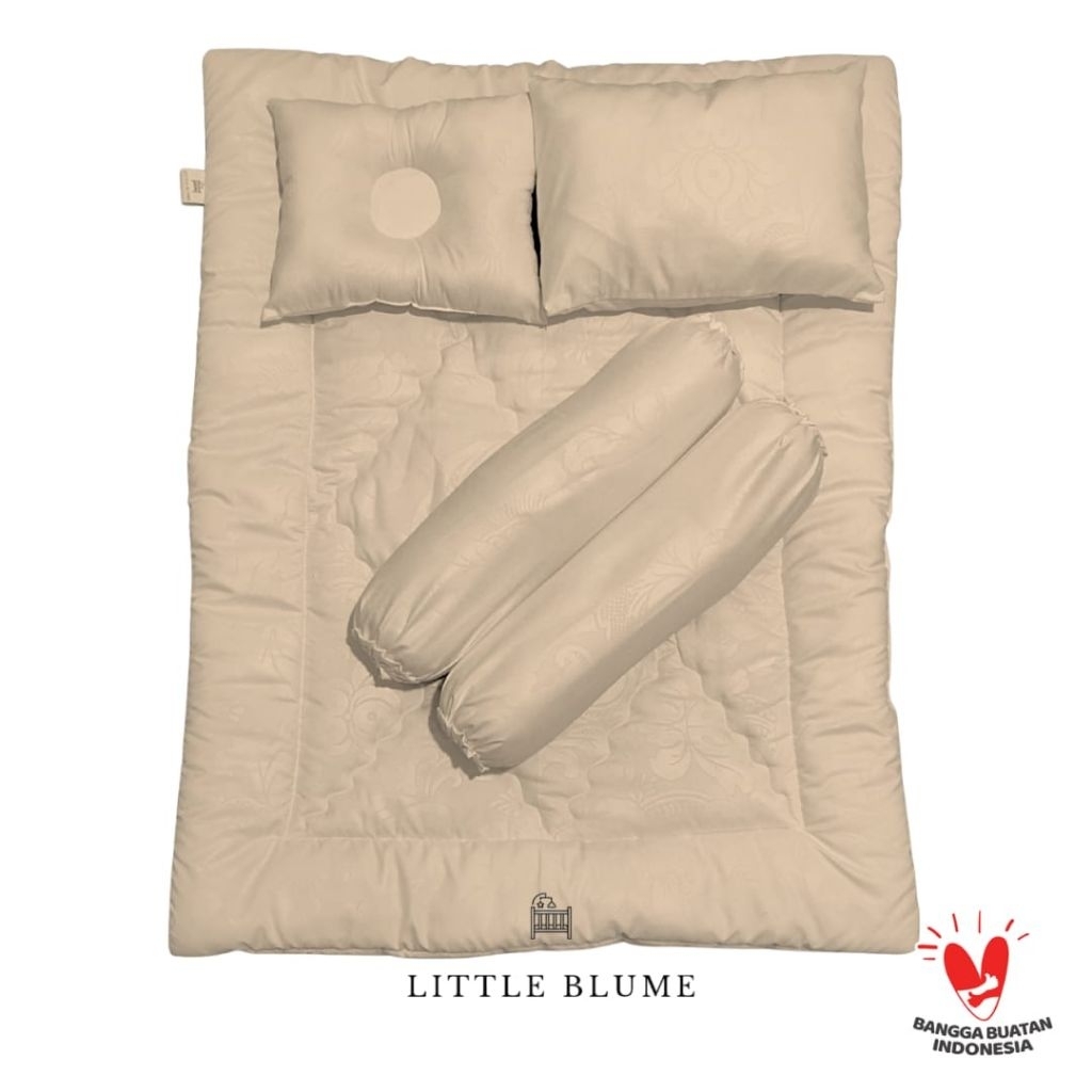 Bedcover Set Bayi / Selimut Set Bayi Polos - LITTLE BLUME