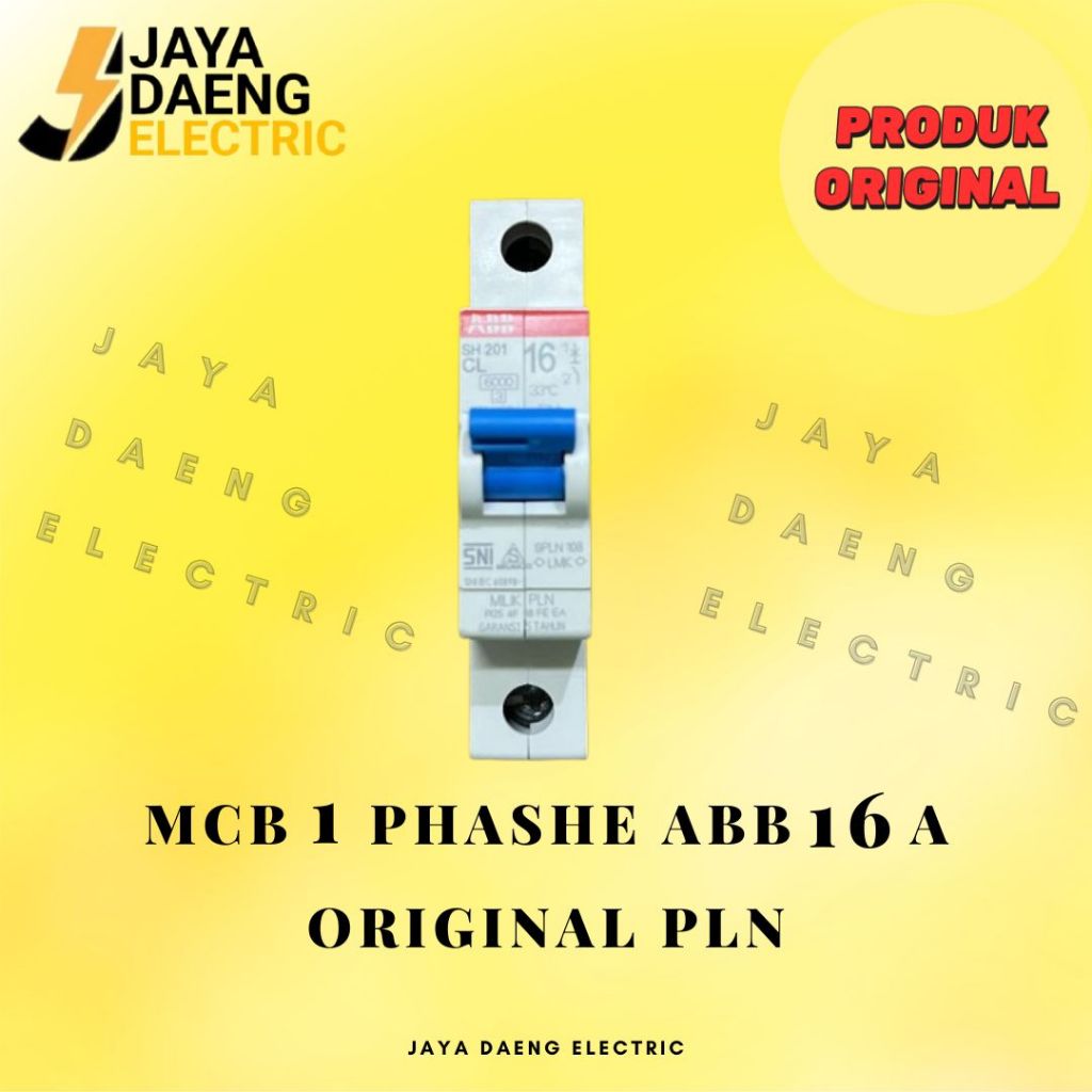 MCB 1 PHASHE ABB 16A ORIGINAL PLN