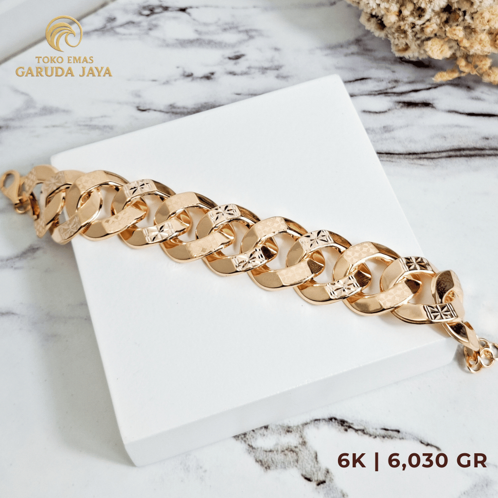 GELANG ARVENA 6K | GELANG EMAS 6K | GELANG 6 GR