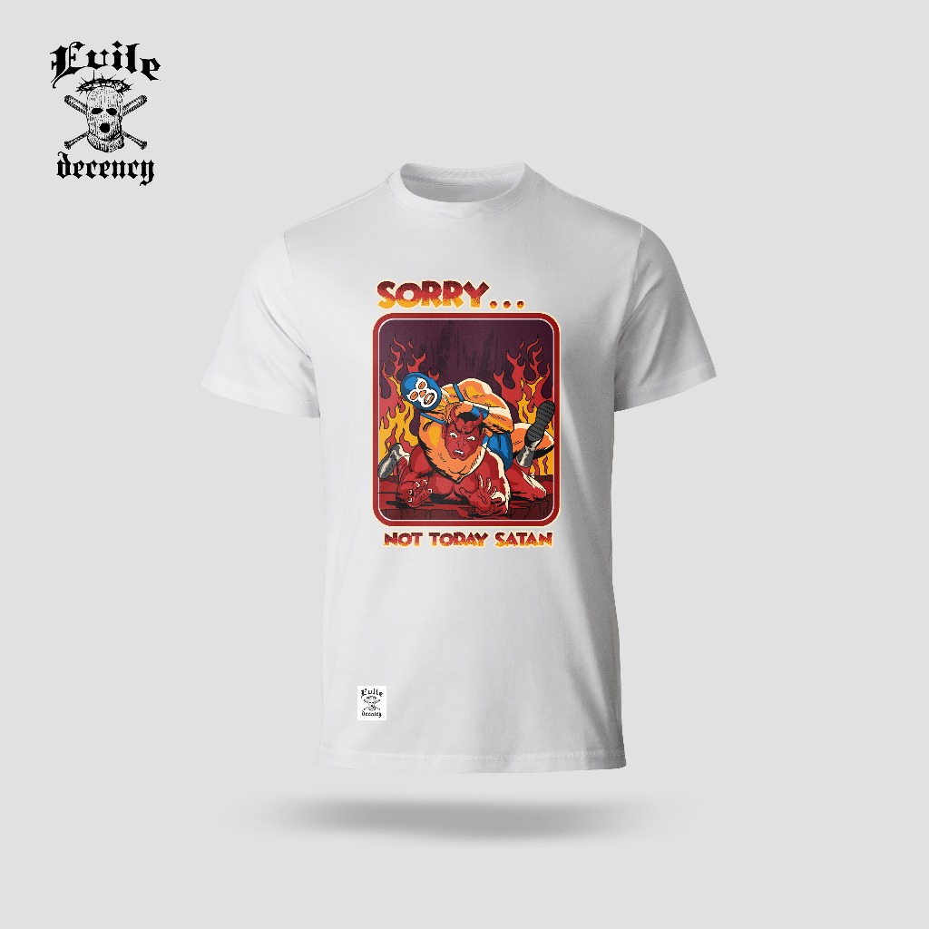 Evile Tshirt  Not Today Satan