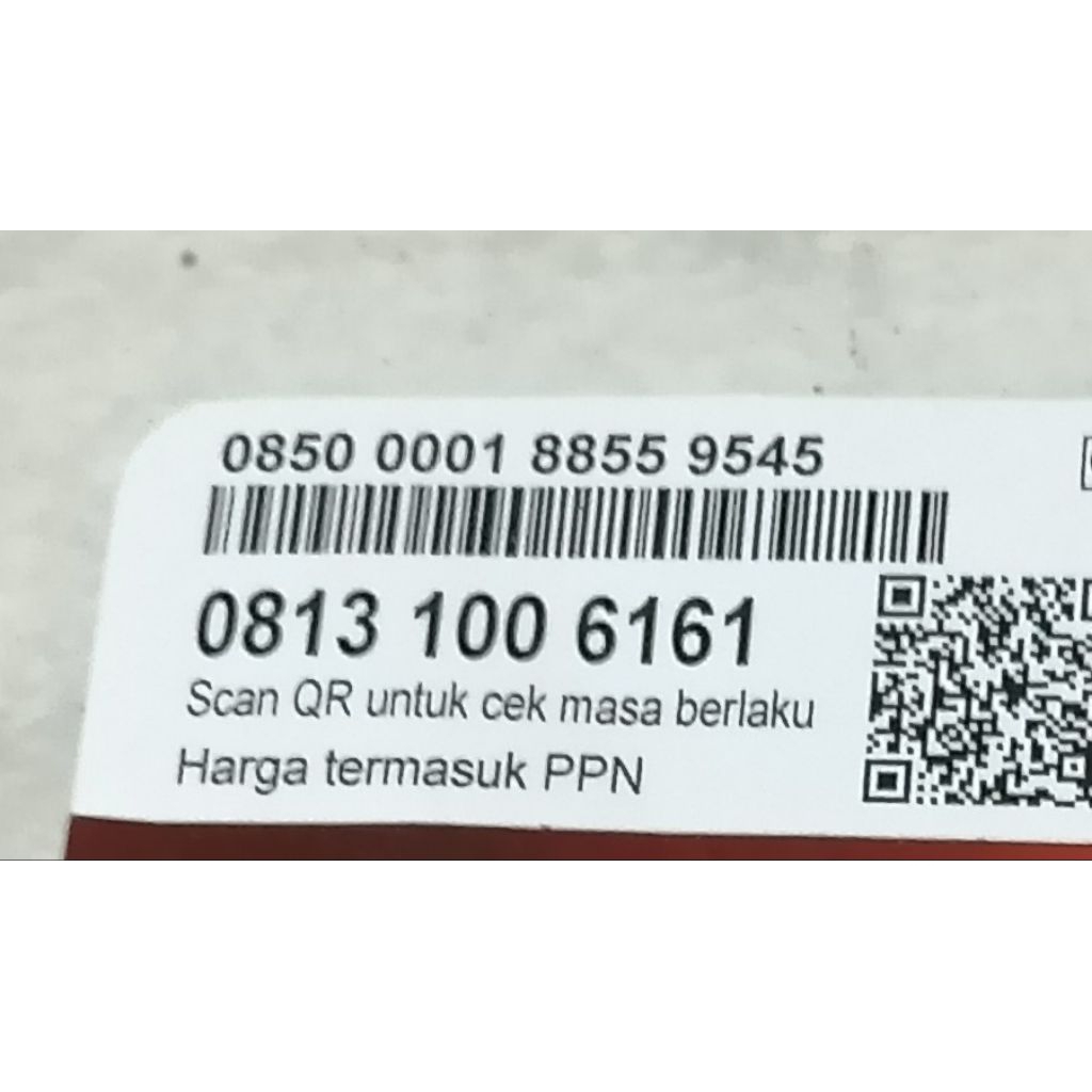 Kartu Perdana Nomor Cantik Telkomsel Simpati 11 Digit 100 6161 GIGI