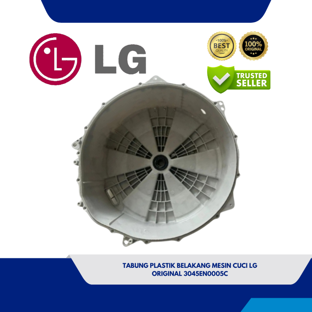 TABUNG PLASTIK BELAKANG MESIN CUCI LG FRONT LOADING WD-K1077TP WD-K8065TP WD-K8070TP ORIGINAL 3045EN