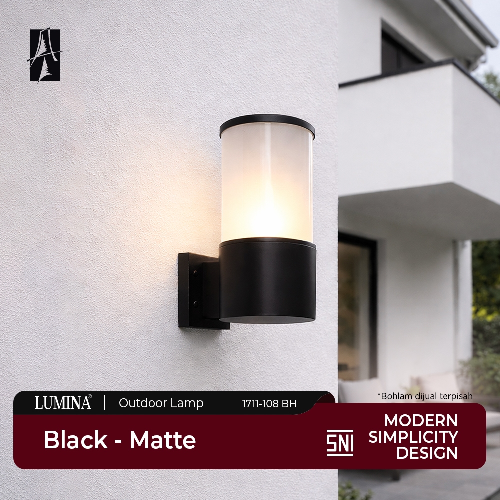 Lumina - Lampu Dinding Modern Minimalis Wall Lamp E27 Outdoor Indoor Modern Hias Tembok Pagar Teras 