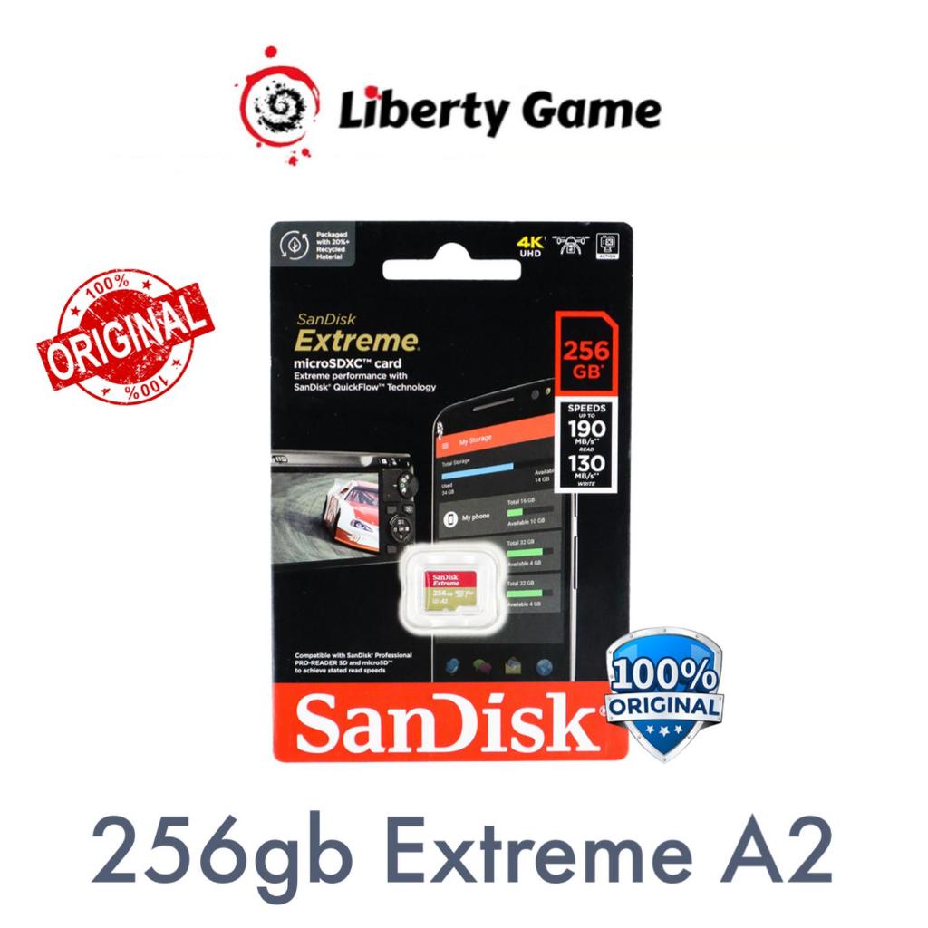SanDisk Extreme microSDXC Card / Memory Card 256GB A2 Original Sandisk