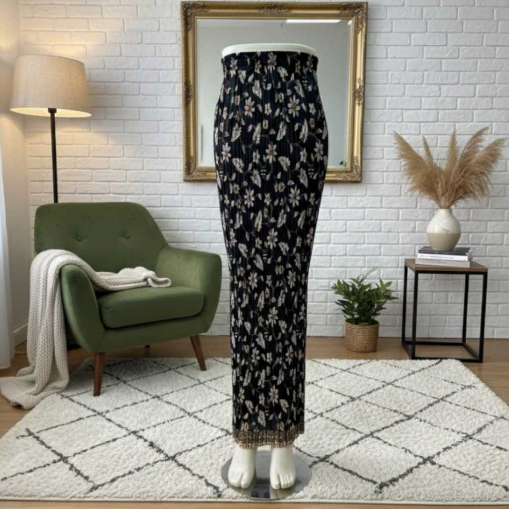 Rok Plisket Bawahan Kebaya Salem Rok Plisket Batik Premium Bawahan kebaya Jumbo