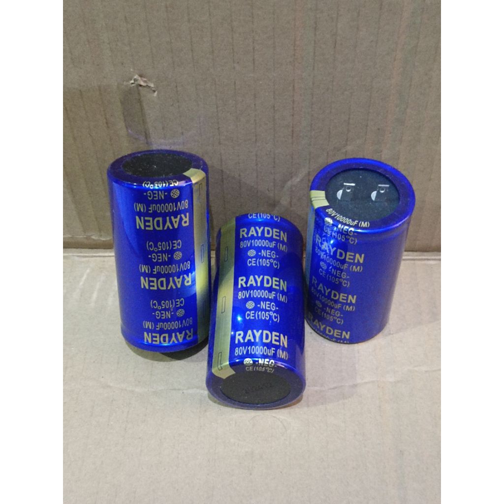 Elco 10000uf 80v rayden capasitor 80v 10000uf