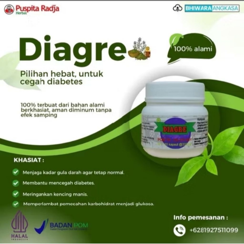 diagre puspita radja herbal diabetes