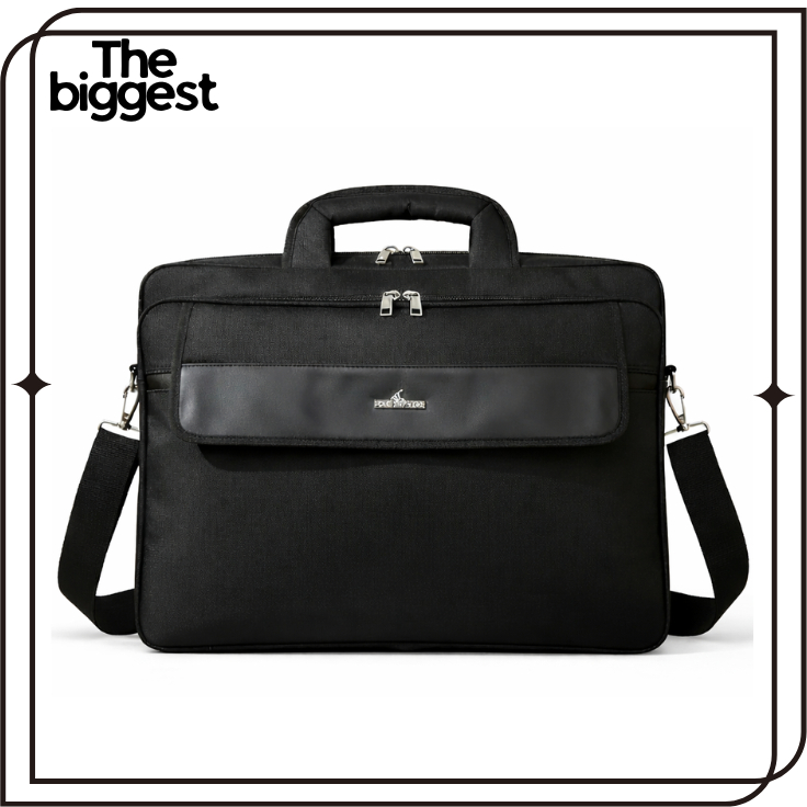 Tas Laptop Kantor Hitam Premium | Tas Kerja Pria Wanita Elegan & Praktis