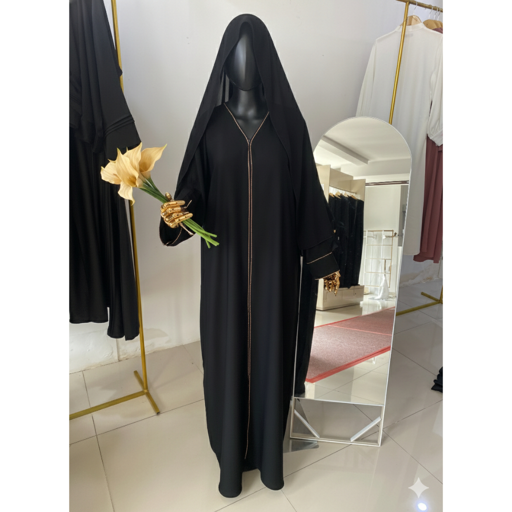 ABAYA SAUDI ASLI ARAB RESLETING