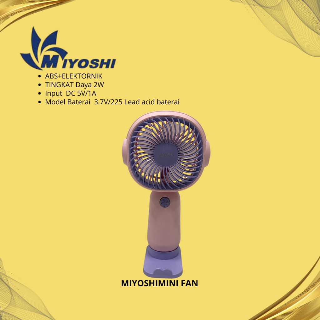 KIPAS ANGIN PORTABLE MIYOSHI MINI FAN
