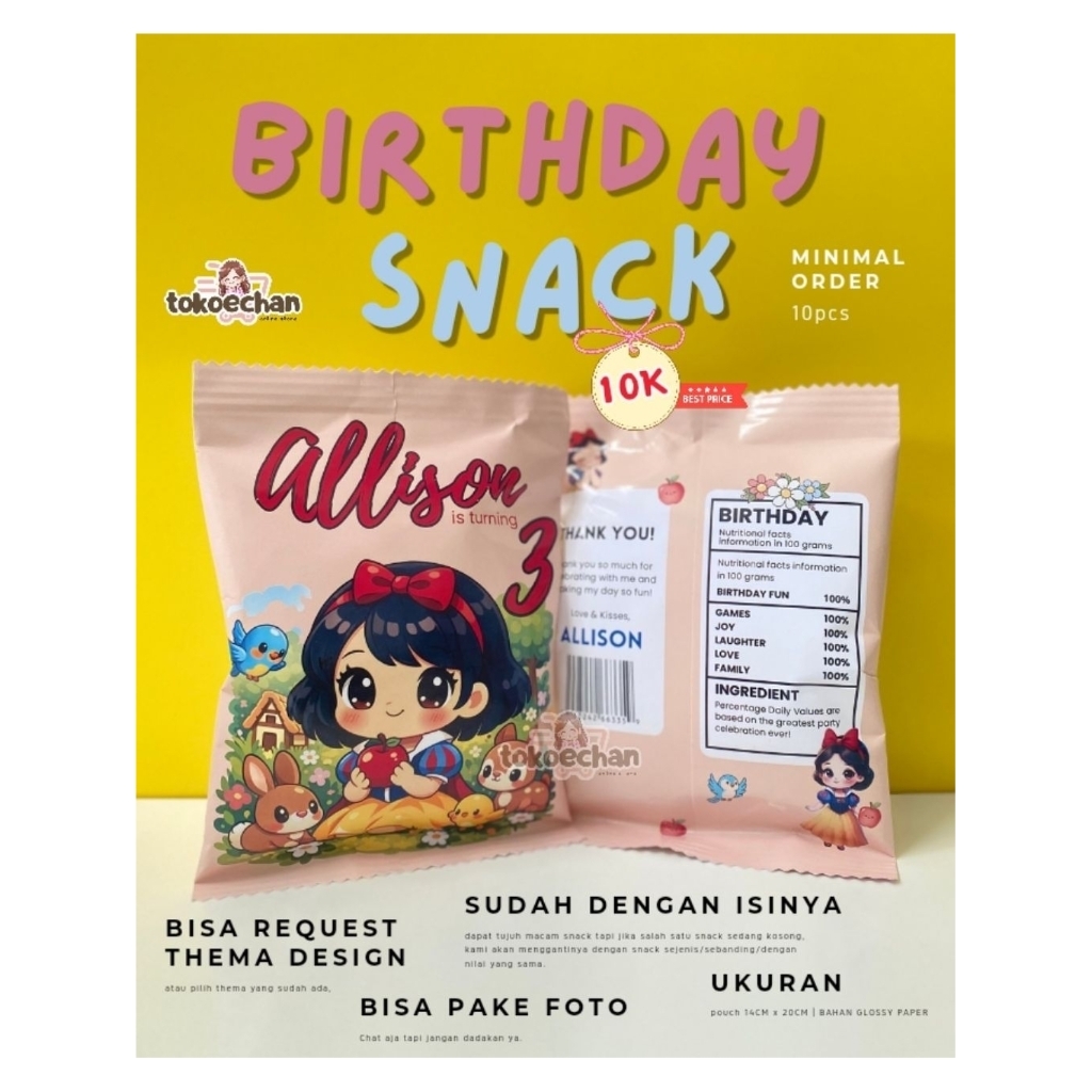 Snack Ultah Lucu / Birthday Snack