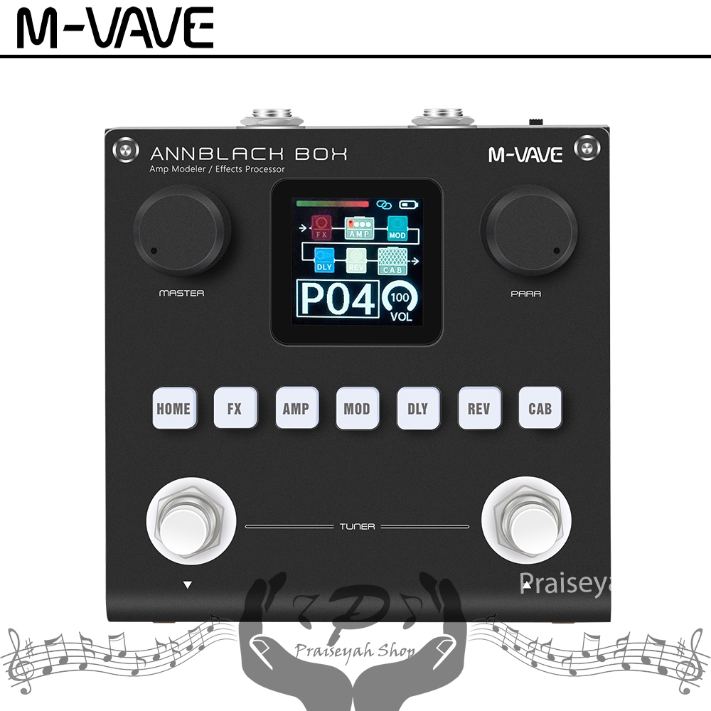 AnnBlack Box M-Vave Portable Multi Effects Guitar Processor Blackbox